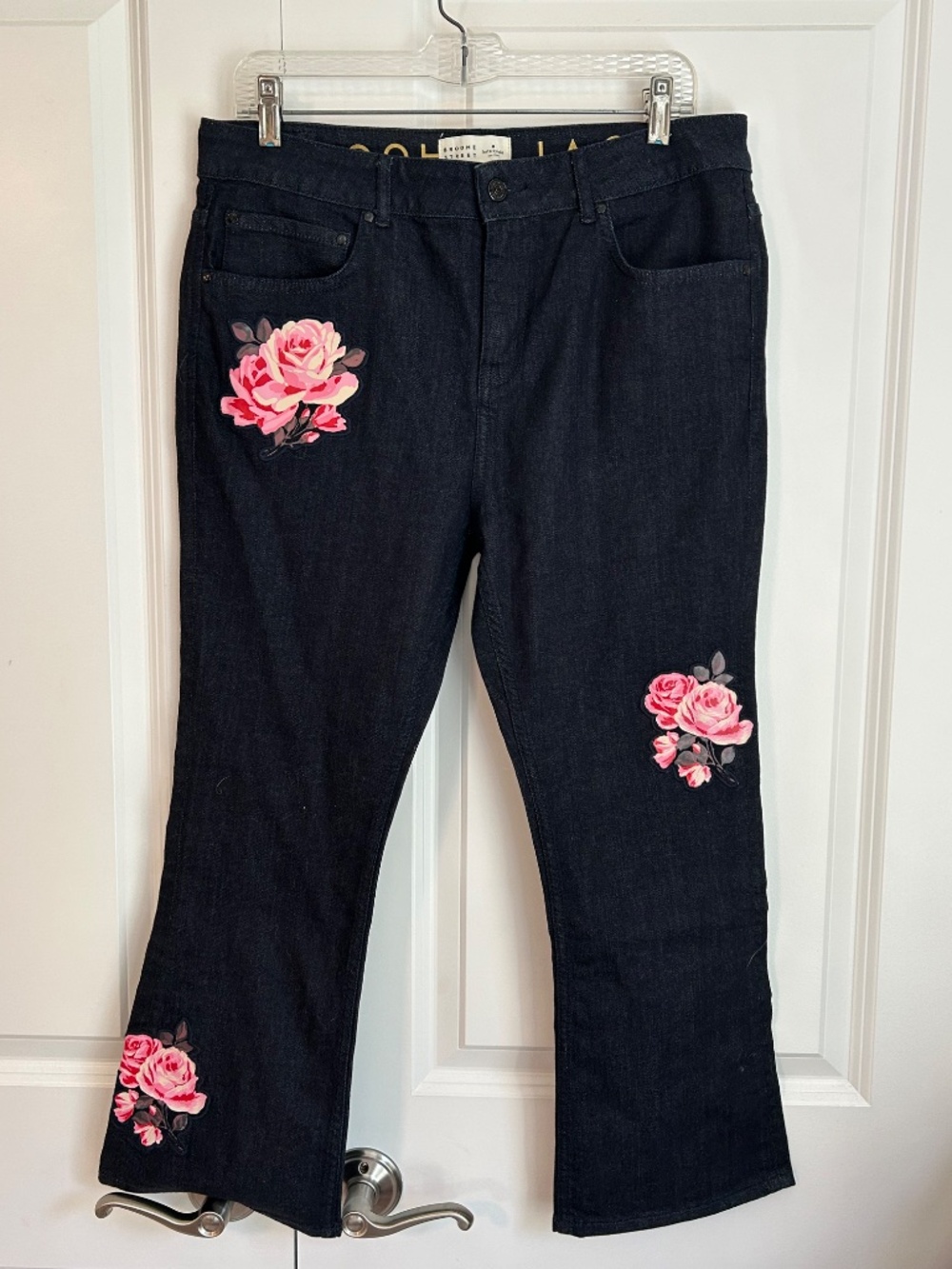 Kate Spade Broome Street Dark Rinse Rose Jeans